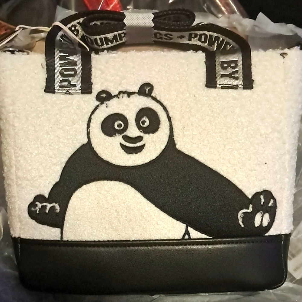 Kung Fu Panda Sherpa Mini Tote Crossbody Bag